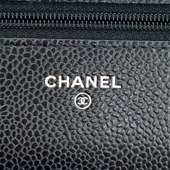 HW0896 Chanel Woc black diamond logo chain crossbody bag 19*3*11cm small - Picture 8 of 8